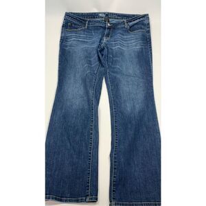Mossimo Women's Denim 5-Pocket Full Length Low Rise Bootcut Jeans Blue Size 16R